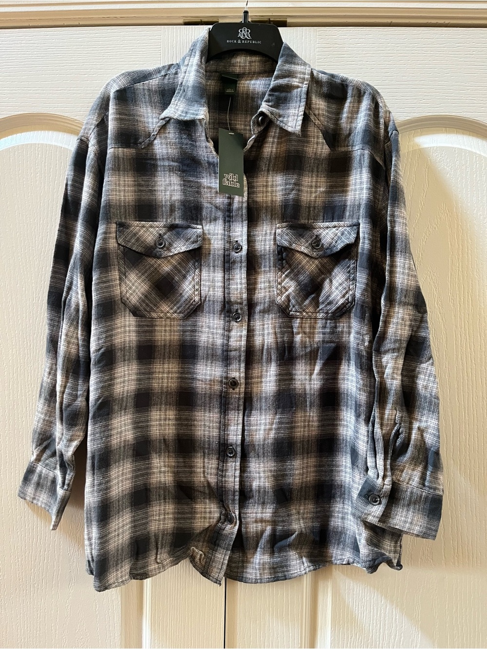 NWT Women’s Wild Fable Flannel Top Large